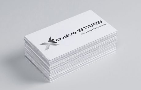 Logo Design X-clusive STARS GmbH Artist Booking & Event Consulting