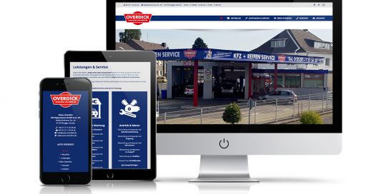 Website Dieter Overdick KFZ Reparaturen GmbH & Co. KG