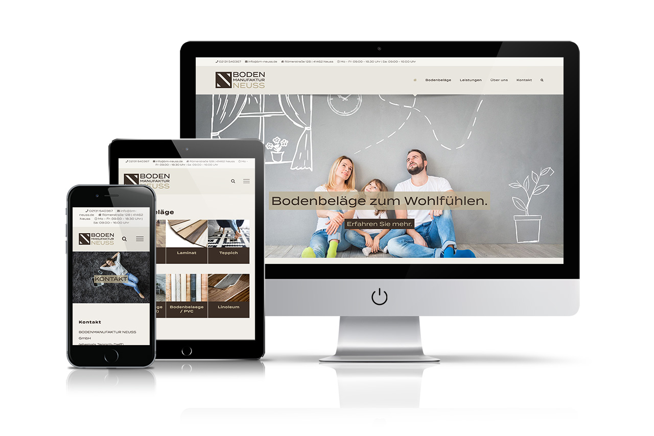 Website Bodenmanufaktur Neuss GmbH