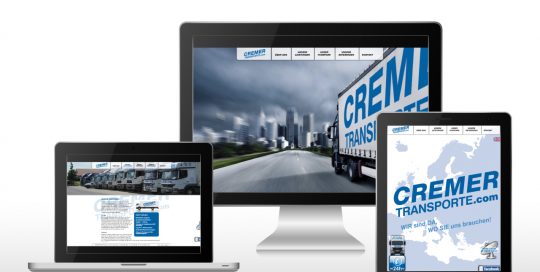 Website Cremer Transporte GmbH & Co. KG