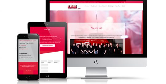 Website DS Pulverbeschichtung GmbH