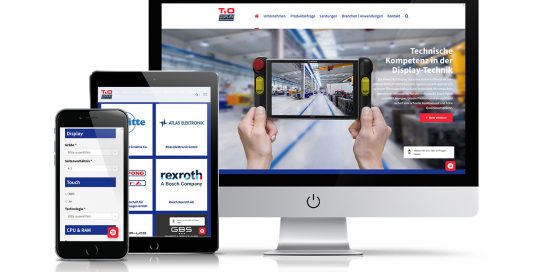 Website T&O Display Solutions GmbH